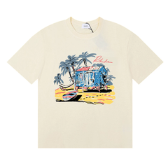 Rhude Beach Hut Palm Graphic Tee
