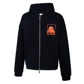 RHUDE Sunset Mountain Zip‑Up Hooded Jacket