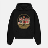 RHUDE Chateau Wine Label Black Pullover Hoodie