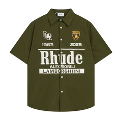 Rhude Automobili Lamborghini Short Sleeve Shirt