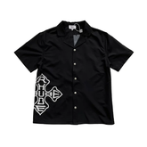 Rhude Cross Logo Camp Collar Shirt