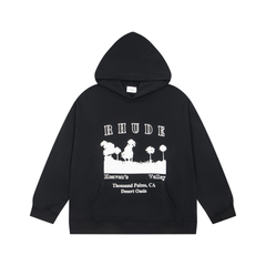 RHUDE Heaven's Valley Palm Print Pullover Hoodie