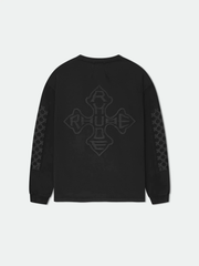 RHUDE Cross Logo Long Sleeve Tee