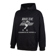 RHUDE Champions Du Monde '91 Football Graphic Pullover Hoodie