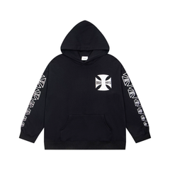 RHUDE Boys Cross Logo Sleeve Print Pullover Hoodie