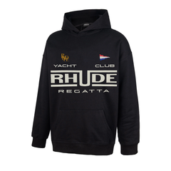 RHUDE Yacht Club Regatta Black Pullover Hoodie