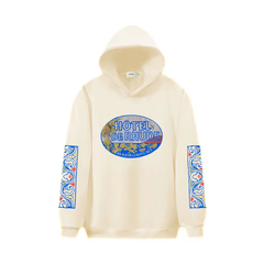 RHUDE Hotel De Rhude Cream Graphic Hoodie
