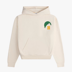 RHUDE Palm R Logo Cream Pullover Hoodie