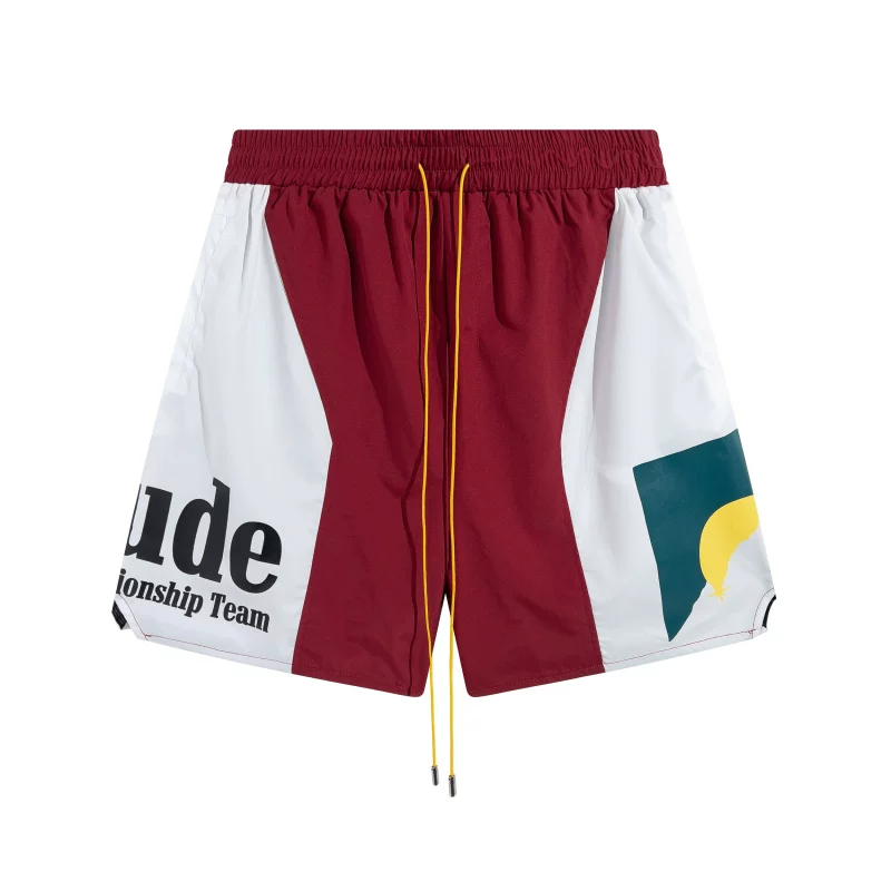 Rhude Hot Red Championship Team Shorts
