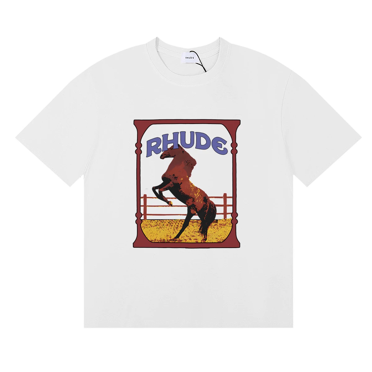 RHUDE Vintage Stallion Horse Graphic Tee