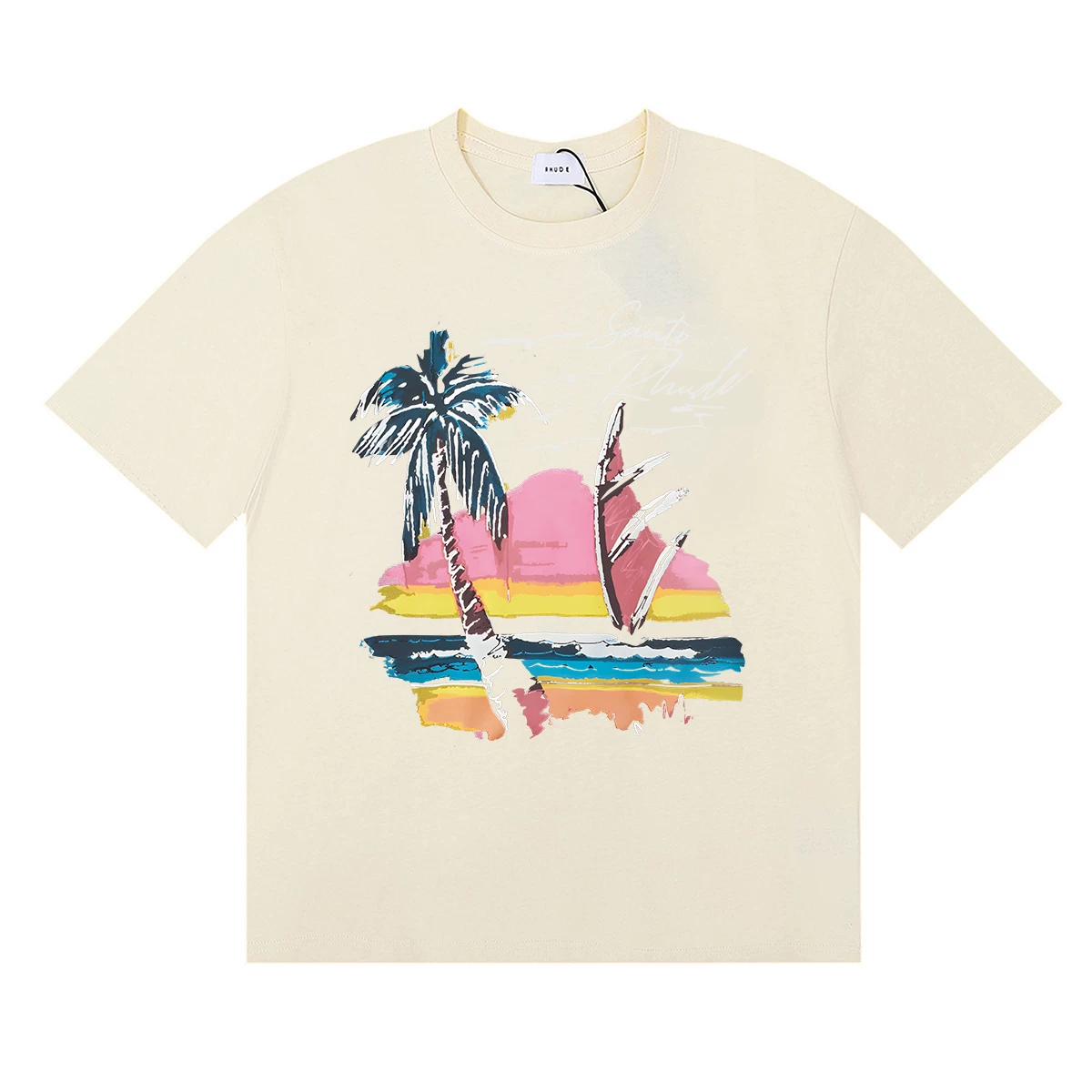 Rhude Santo Beach Palm Sunset Tee