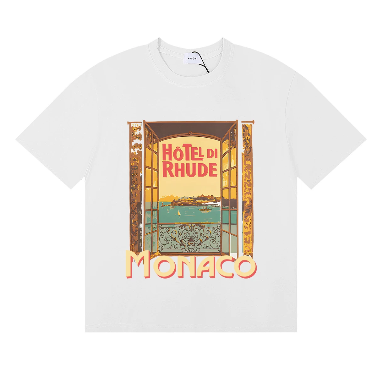 Rhude Hotel Di Monaco Window Graphic Tee