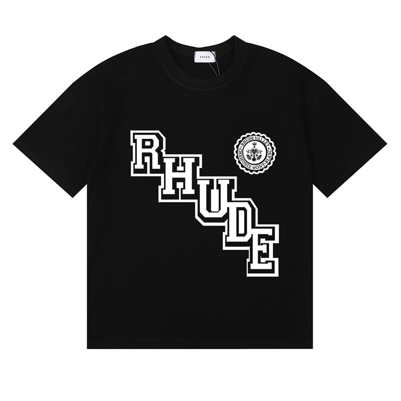 Rhude Varsity Diagonal Logo Tee