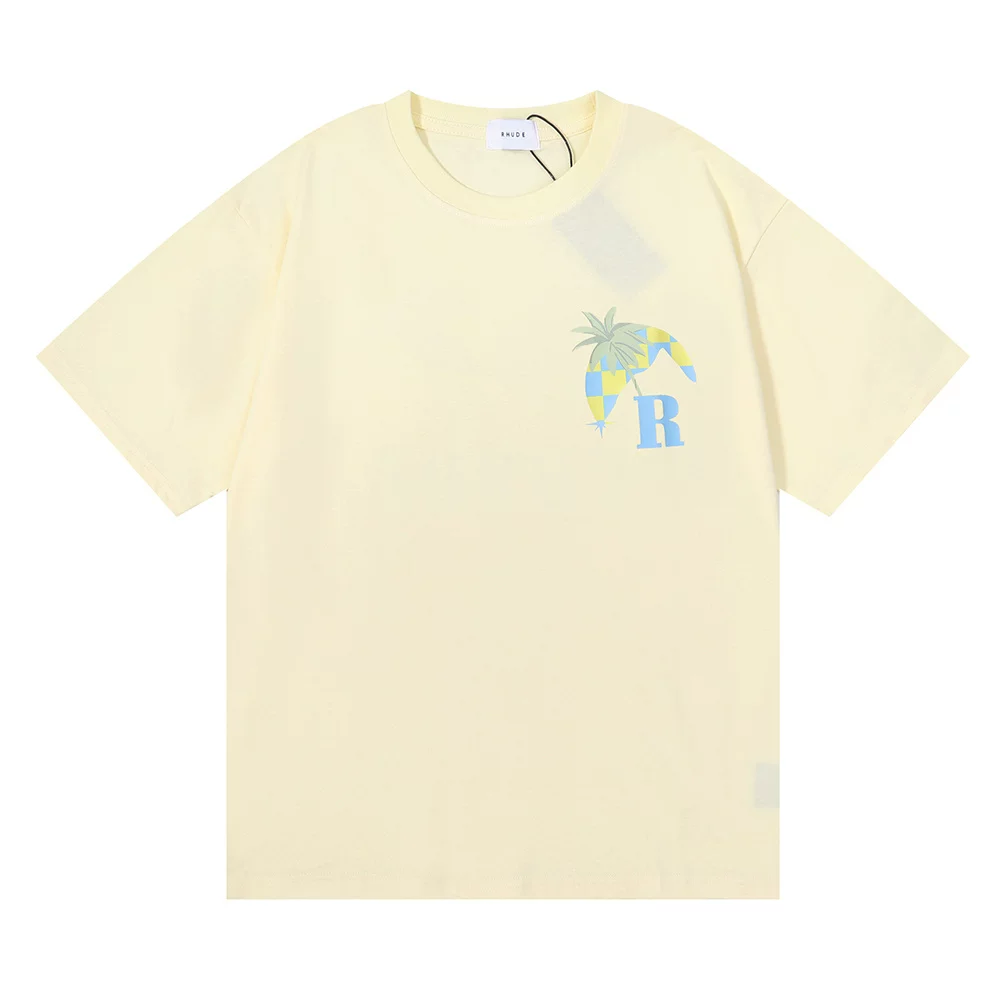Rhude Back Print Race Car Palm Tee