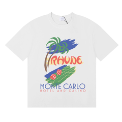 Rhude Monte Carlo Casino Palm Graphic Tee