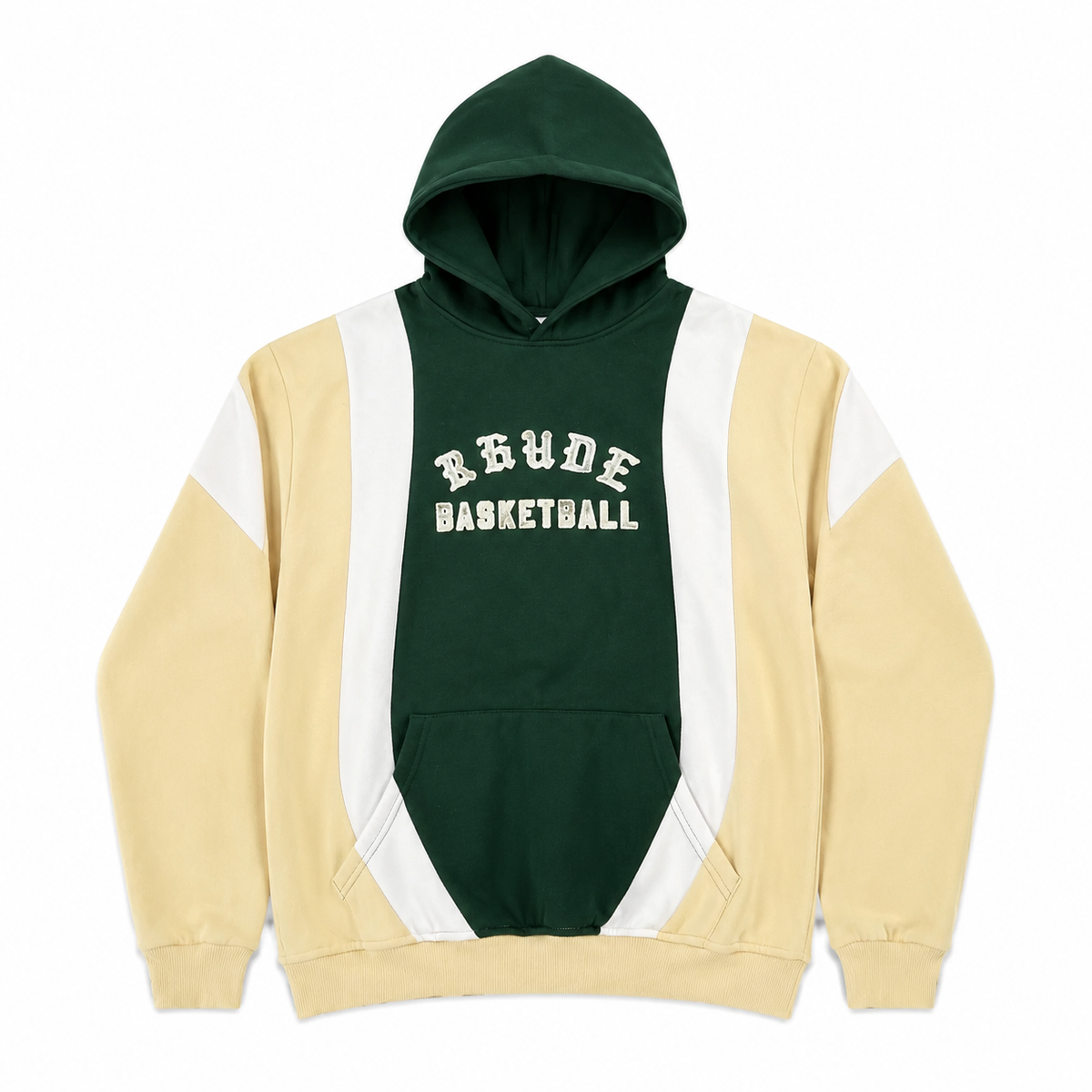 RHUDE Basketball Color Block Panel Hoodie