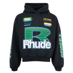RHUDE Racing Motor Logo Pullover Hoodie