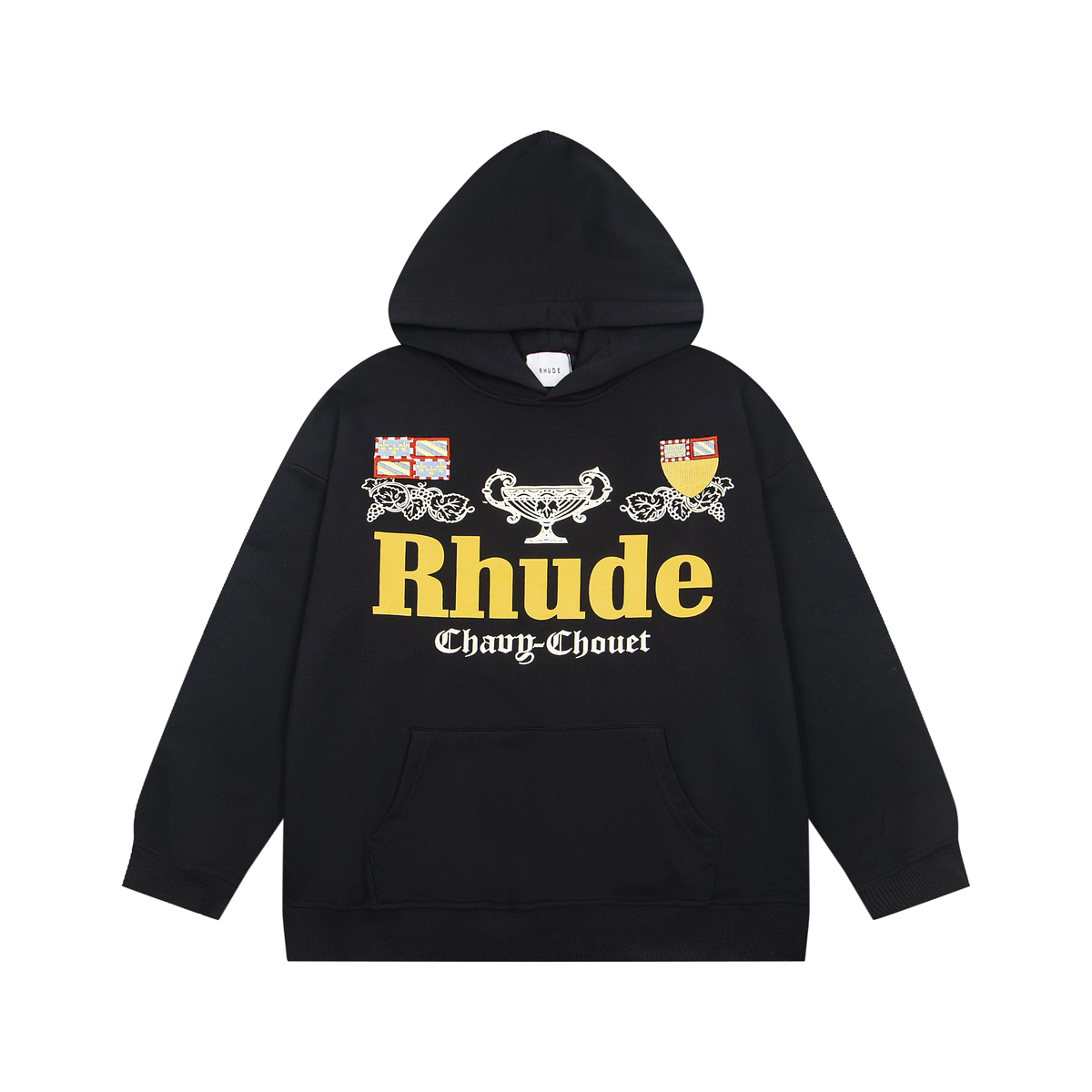 RHUDE Chavy‑Chouet Crest Graphic Pullover Hoodie