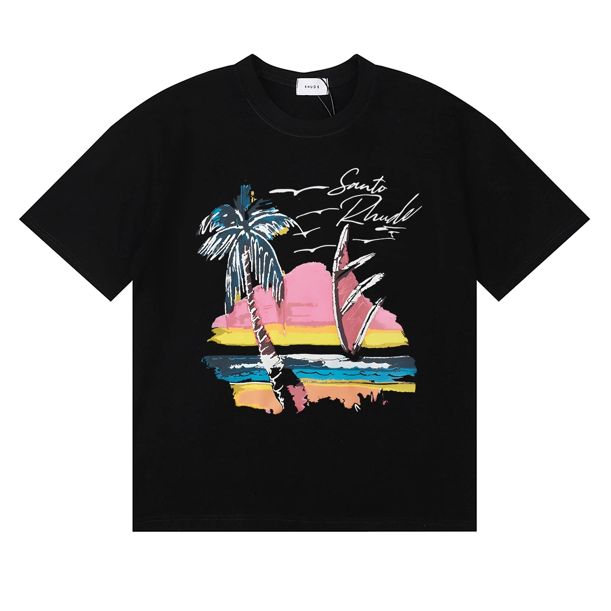 Rhude Santo Beach Palm Sunset Tee