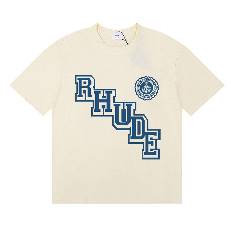 Rhude Varsity Diagonal Logo Tee