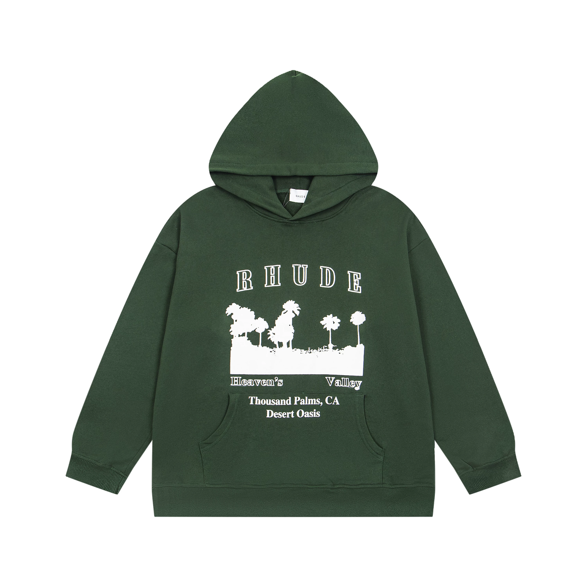 RHUDE Heaven's Valley Palm Tree Pullover Hoodie