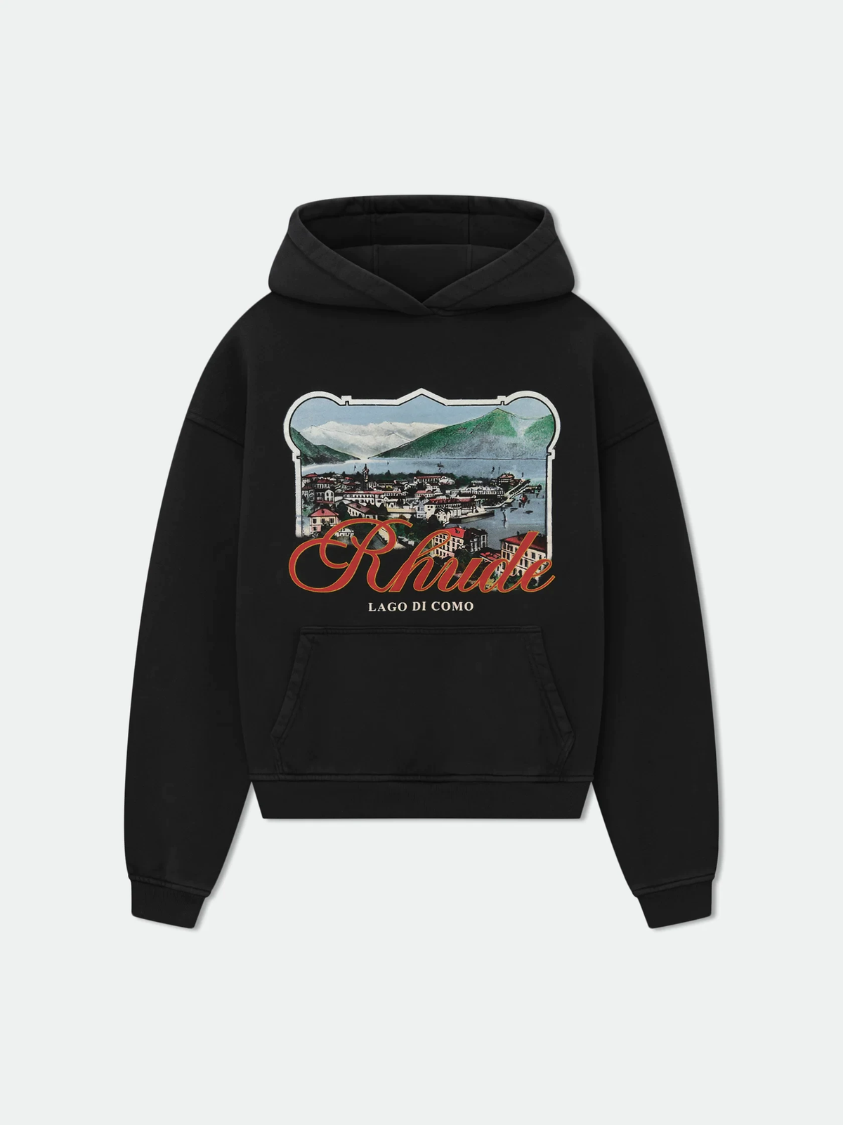 RHUDE Lago Di Como Scenery Graphic Pullover Hoodie