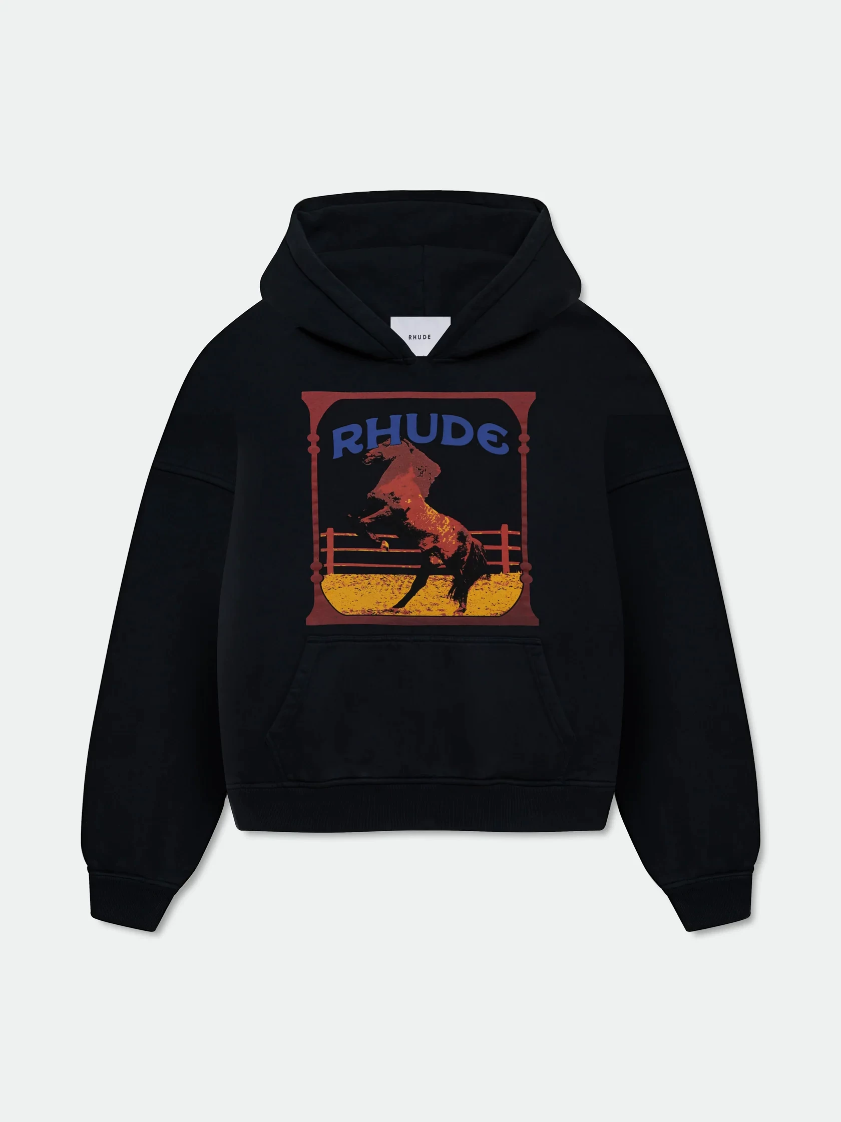 RHUDE Wild Horse Vintage Frame Pullover Hoodie