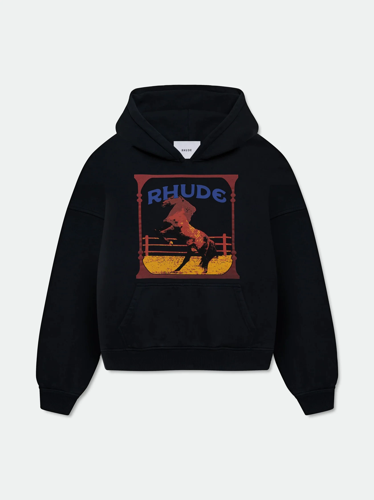 RHUDE Wild Horse Vintage Frame Pullover Hoodie