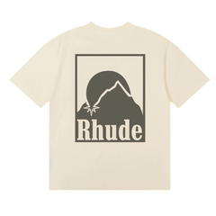 Rhude Mountain Sunset Back Print Tee