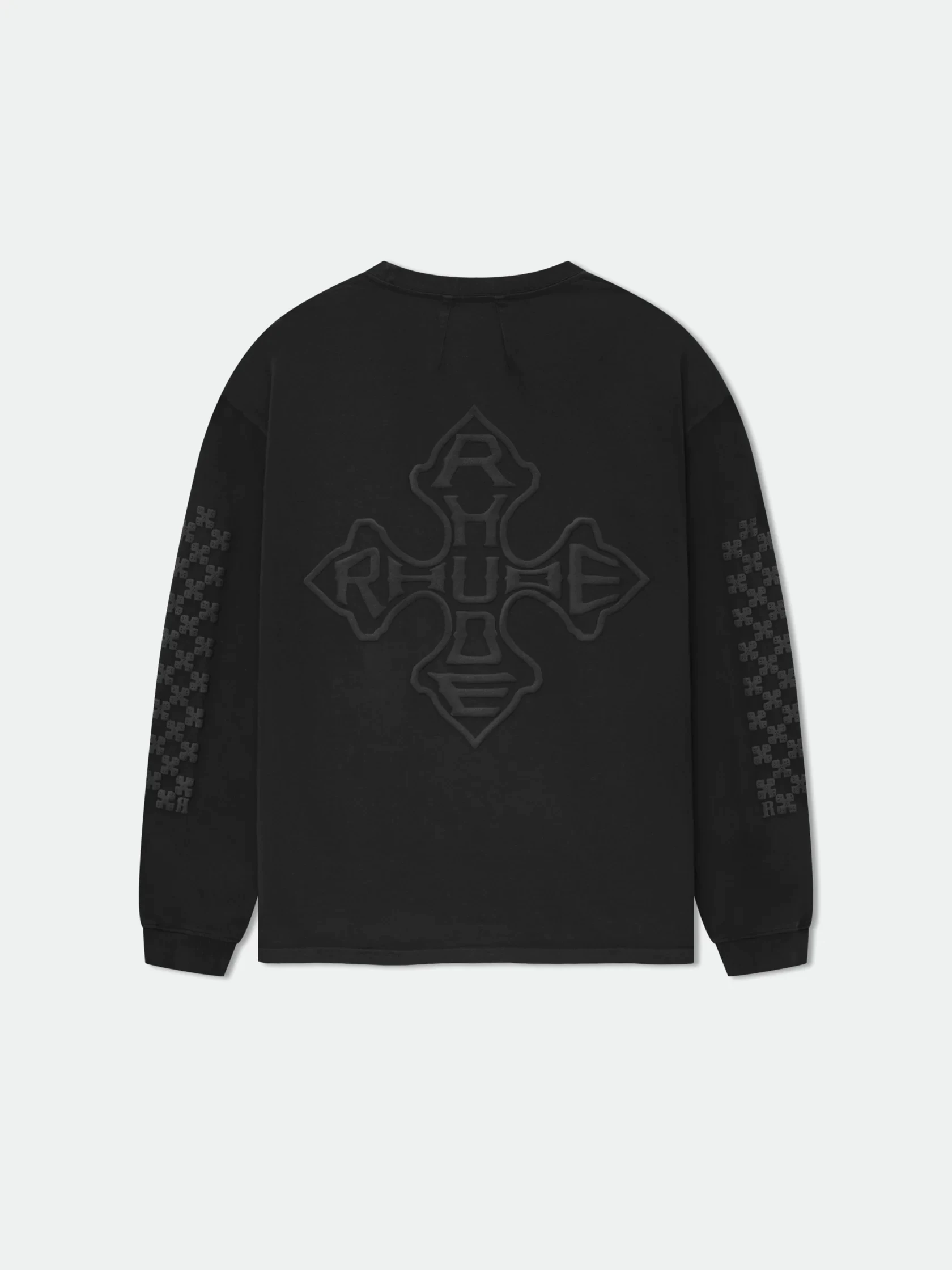RHUDE Cross Logo Long Sleeve Tee
