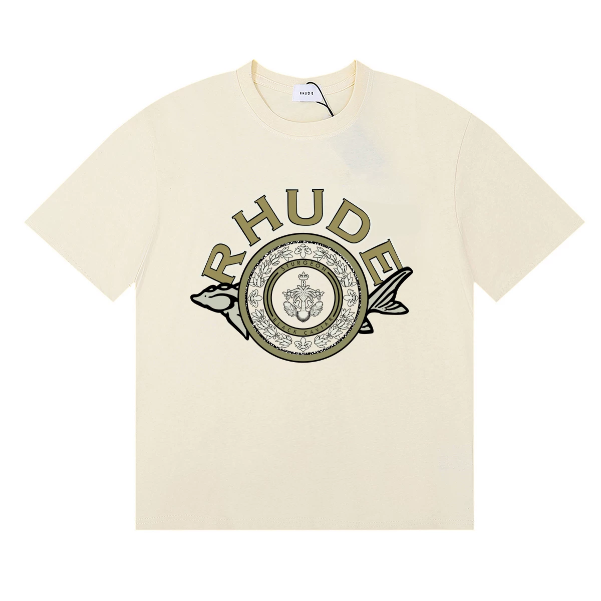 Rhude Sturgeon Crest Logo Tee