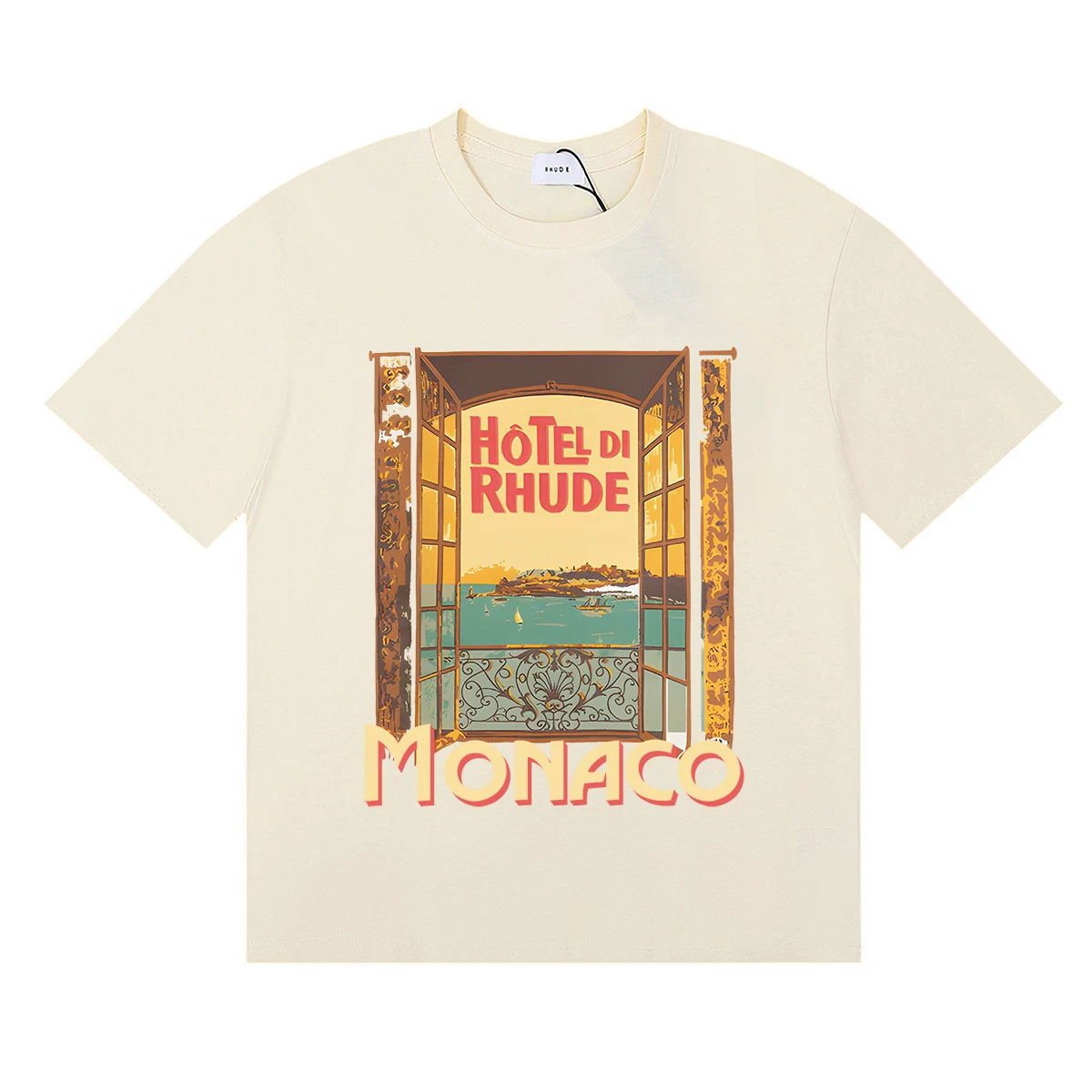 Rhude Hotel Di Monaco Window Graphic Tee