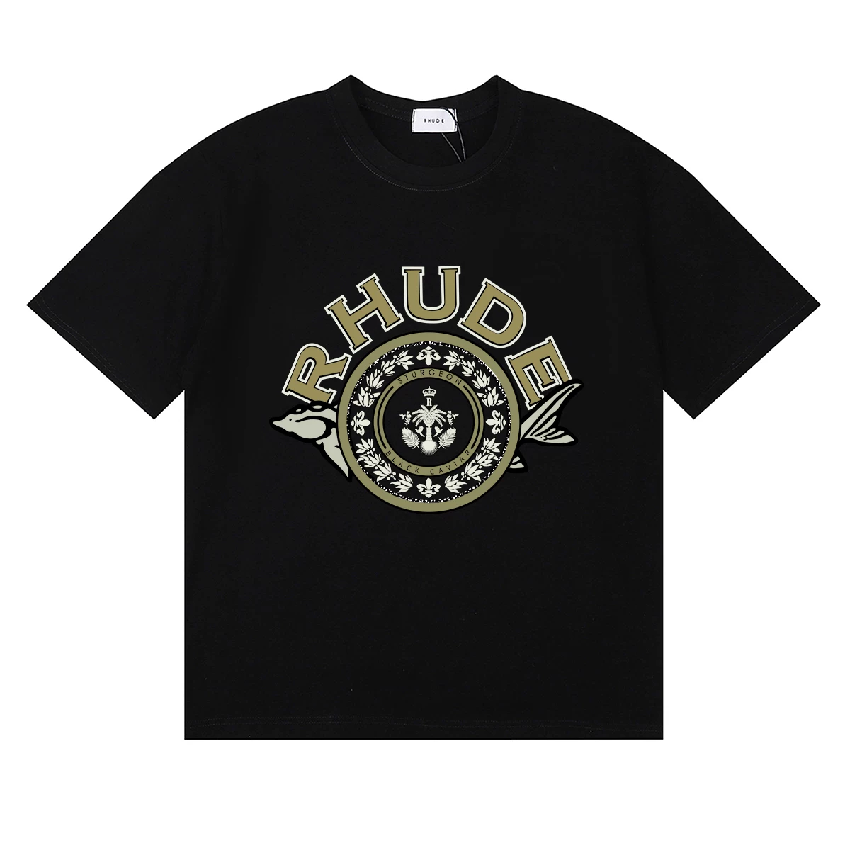 Rhude Sturgeon Crest Logo Tee