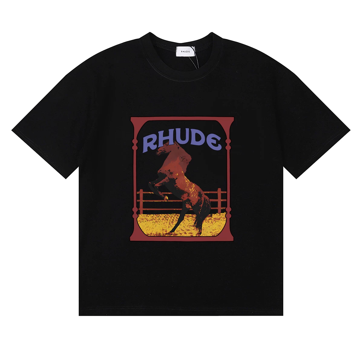 RHUDE Vintage Stallion Horse Graphic Tee