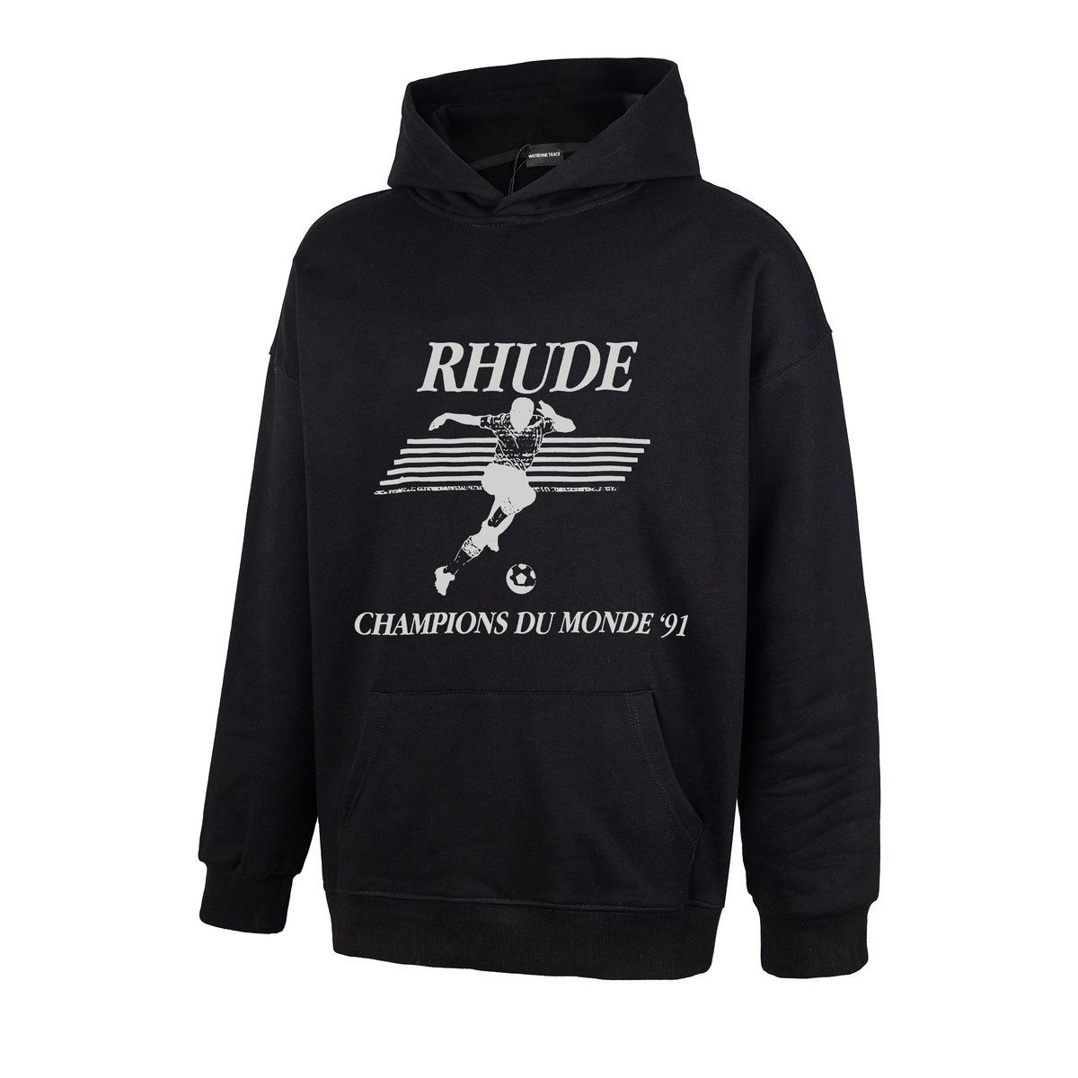 RHUDE Champions Du Monde '91 Football Graphic Pullover Hoodie