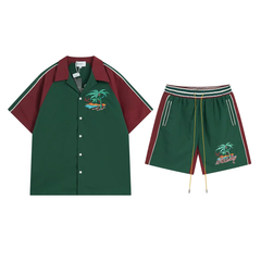 Rhude Palm Tree Contrast 2 Piece Set