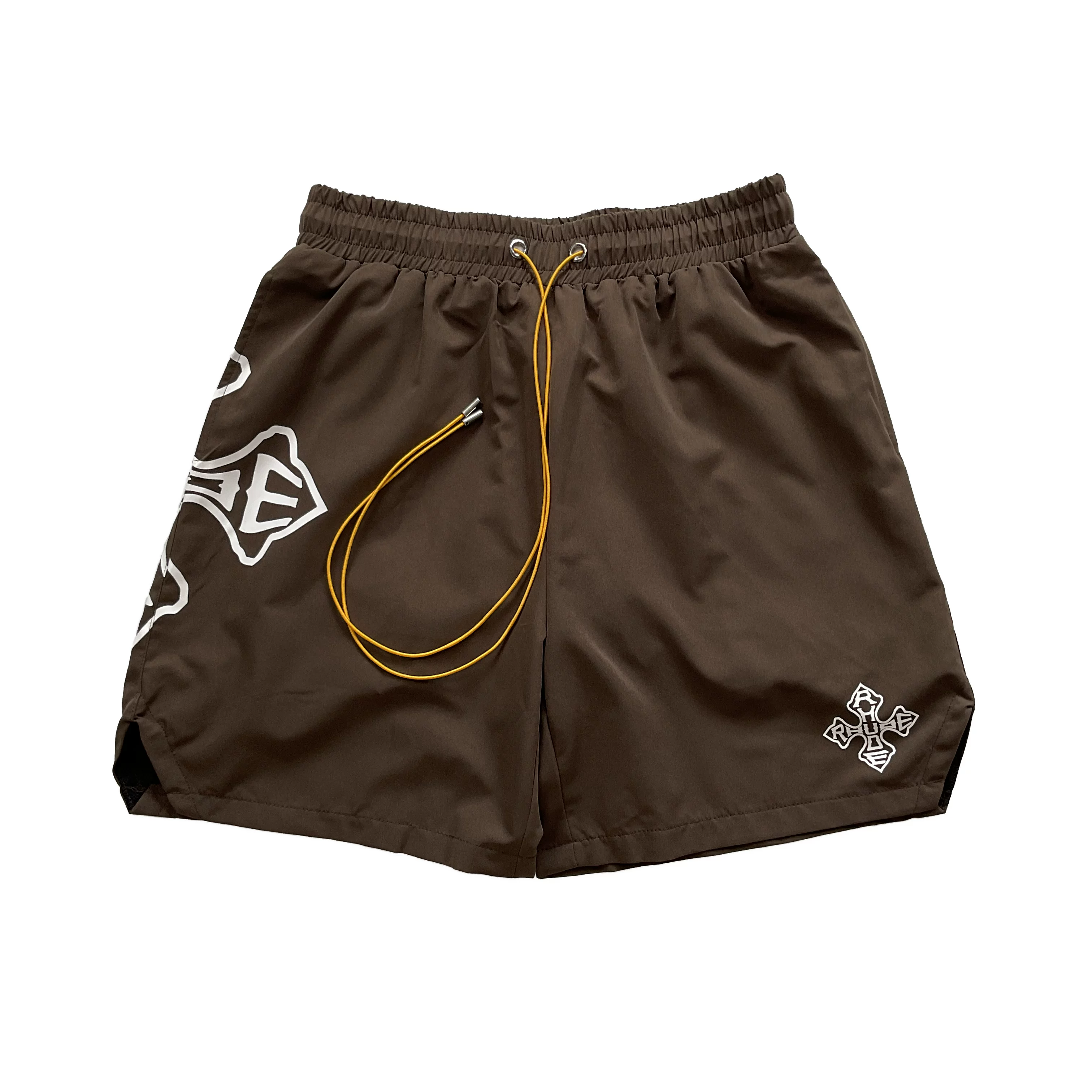 Rhude Hot Cross Logo Nylon Street Shorts