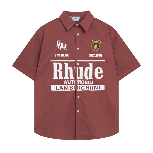 Rhude Automobili Lamborghini Short Sleeve Shirt