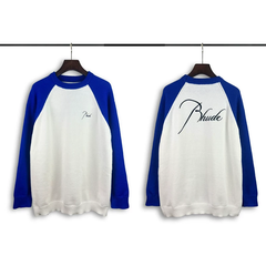 Rhude Signature Raglan Color Block Knit Sweater